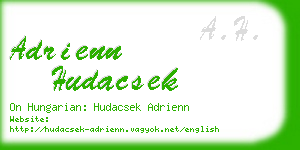 adrienn hudacsek business card